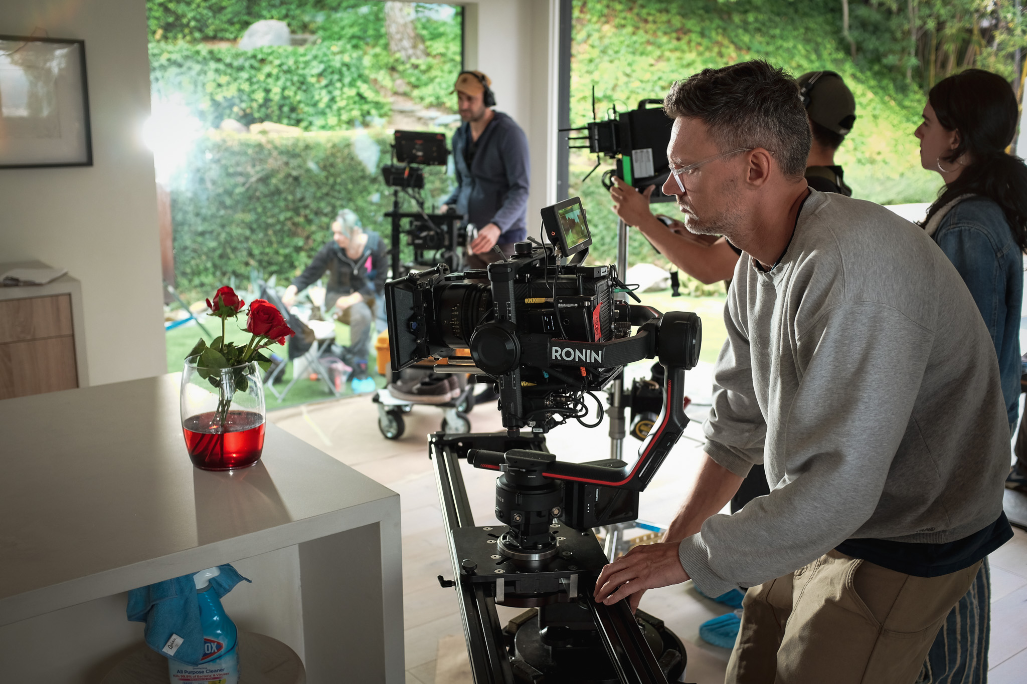 On set
